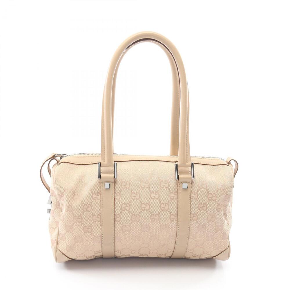 Gucci Joy GG Canvas Leather Satchel Tan